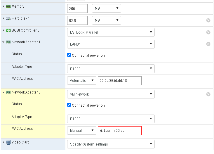 Configuración de MAC virtual OVH/SYS/Kimsufi