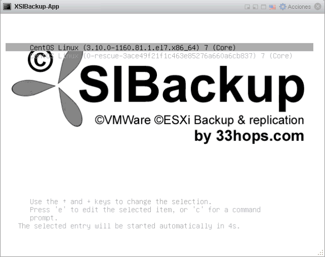 XSIBackup-App splash screen